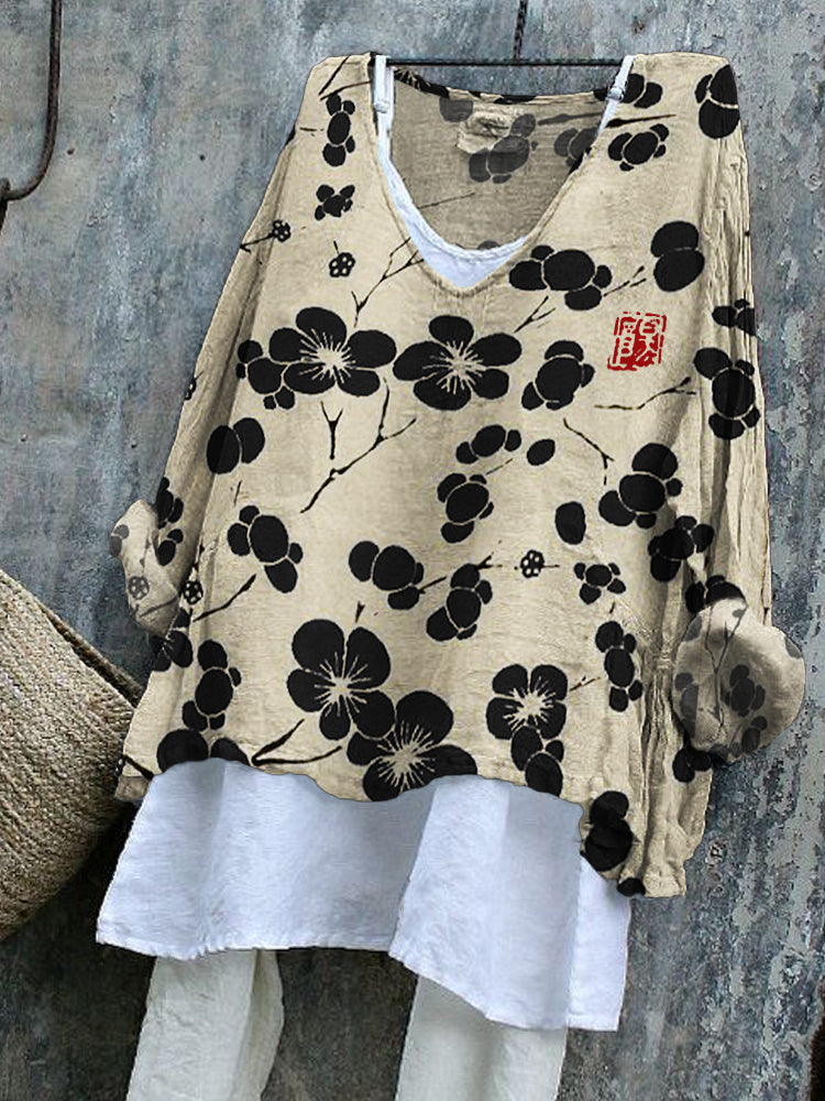 Cherry Blossom - Japanese Art Tunic