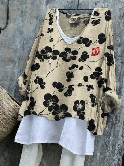 Cherry Blossom - Japanese Art Tunic