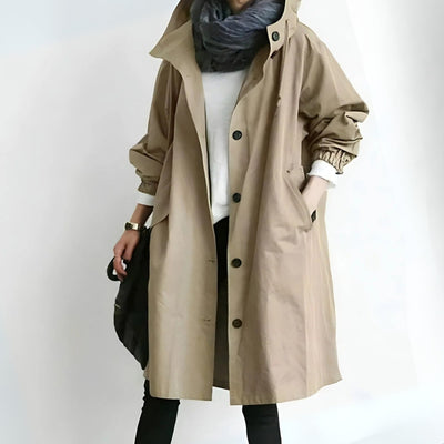 Lena - Relaxed Hooded Trench coat