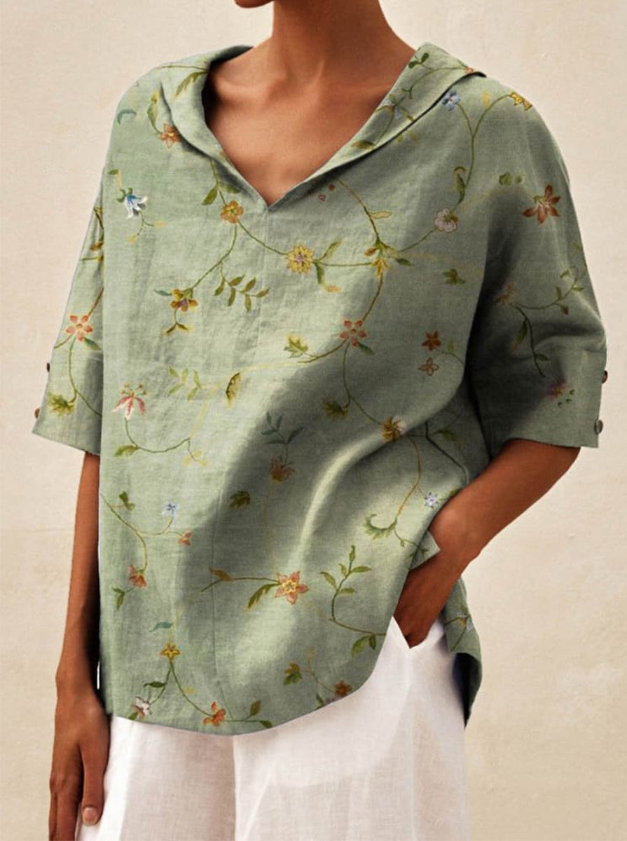 Andrea - Elegant V-neck top