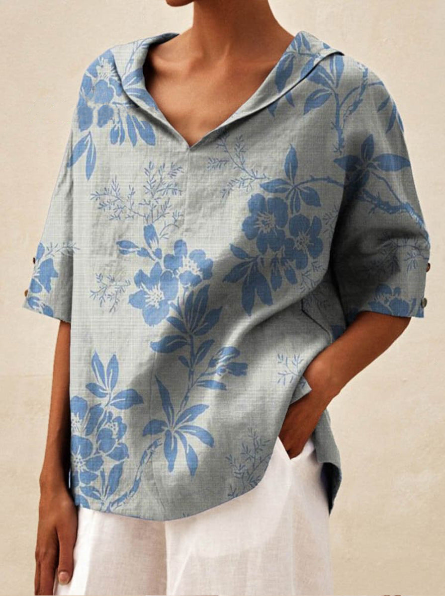 Andrea - Elegant V-neck top