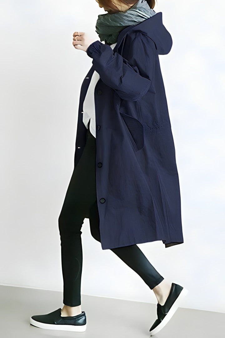 Lena - Relaxed Hooded Trench coat