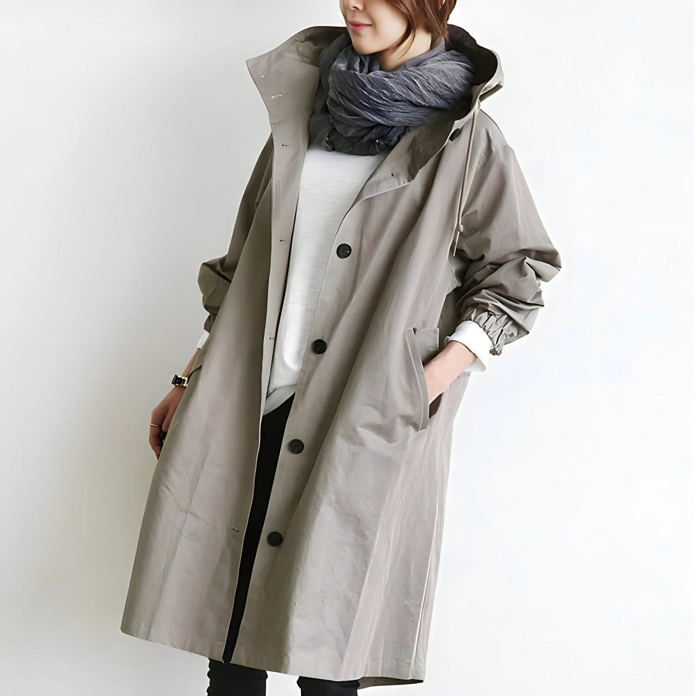 Lena - Relaxed Hooded Trench coat