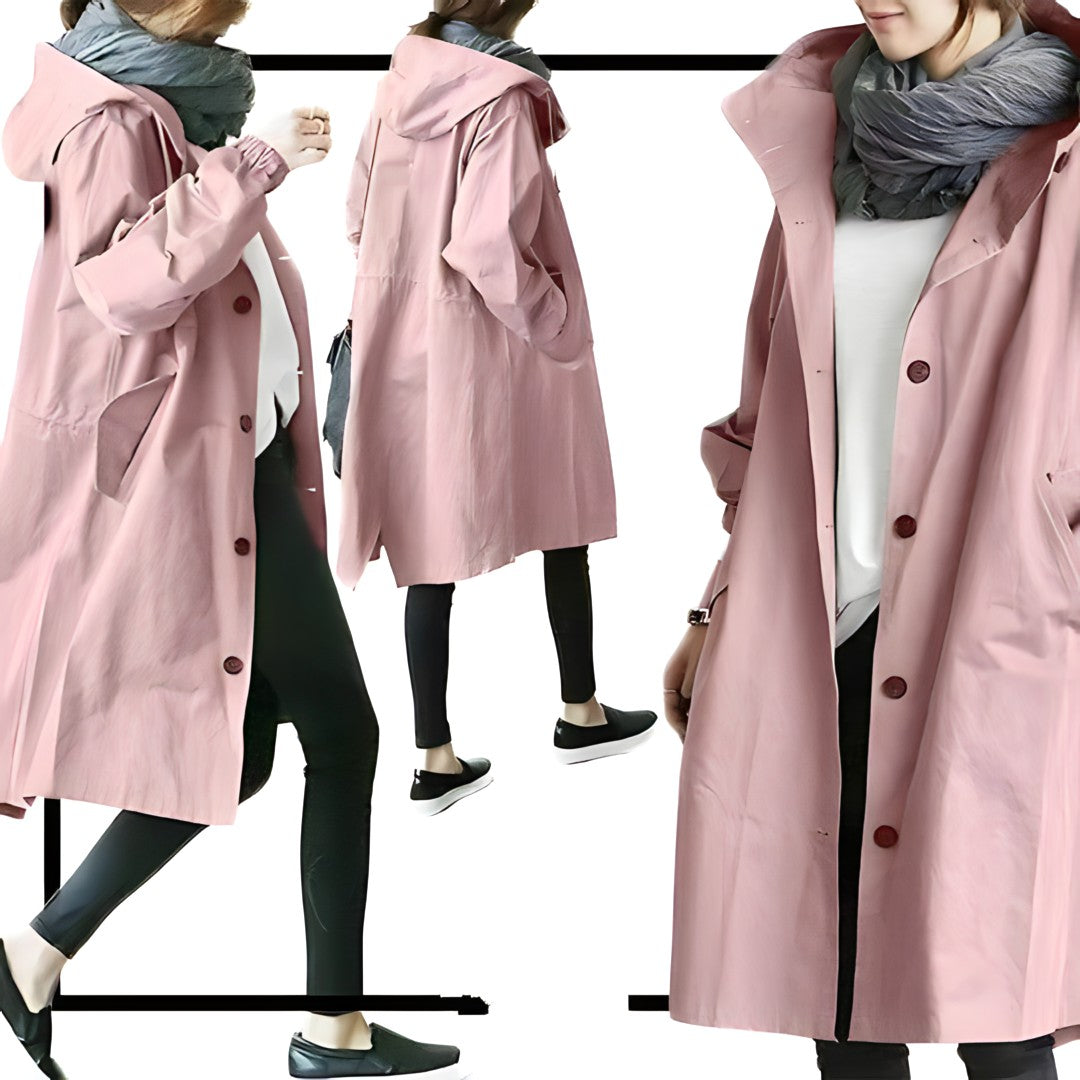 Lena - Relaxed Hooded Trench coat