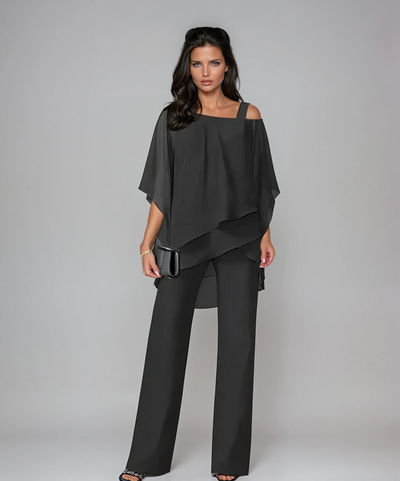 Arlisse – Layered Wide-Leg Trouser Set